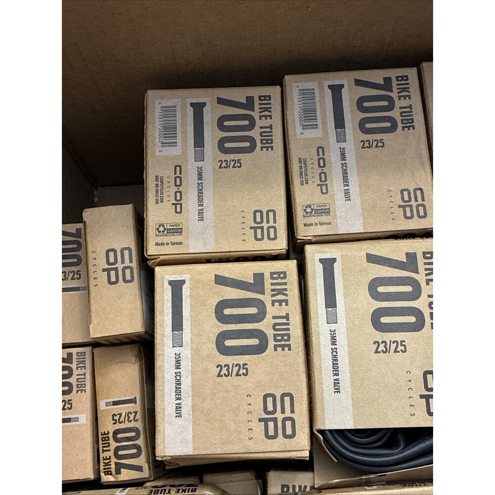 Box of 8 Co-op 700 Road Bike Inner Tube - 700 x 23/25 - 35mm Shrader Valve